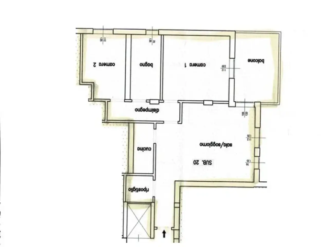 Quadrilocale in vendita, Viale Pietro Serafini 57, Fabriano - Planimetria 1
