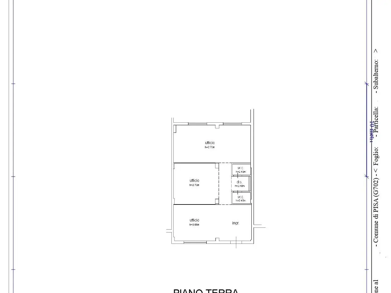 Ufficio in Viale delle Piagge 40, Pisa, {3} - Planimetria 1
