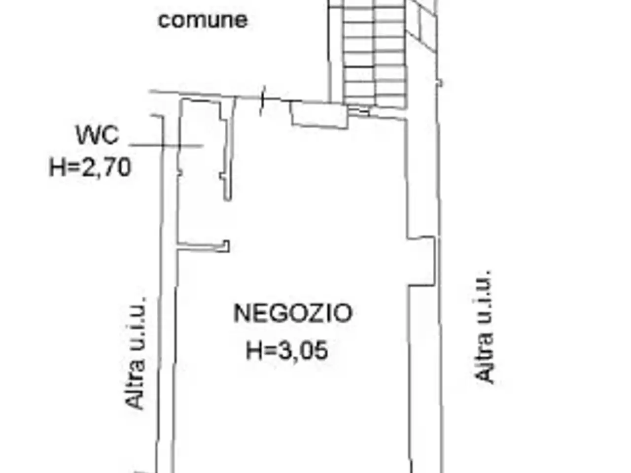 Negozio in Contrada del Carmine 51, Brescia, {3} - Planimetria 1