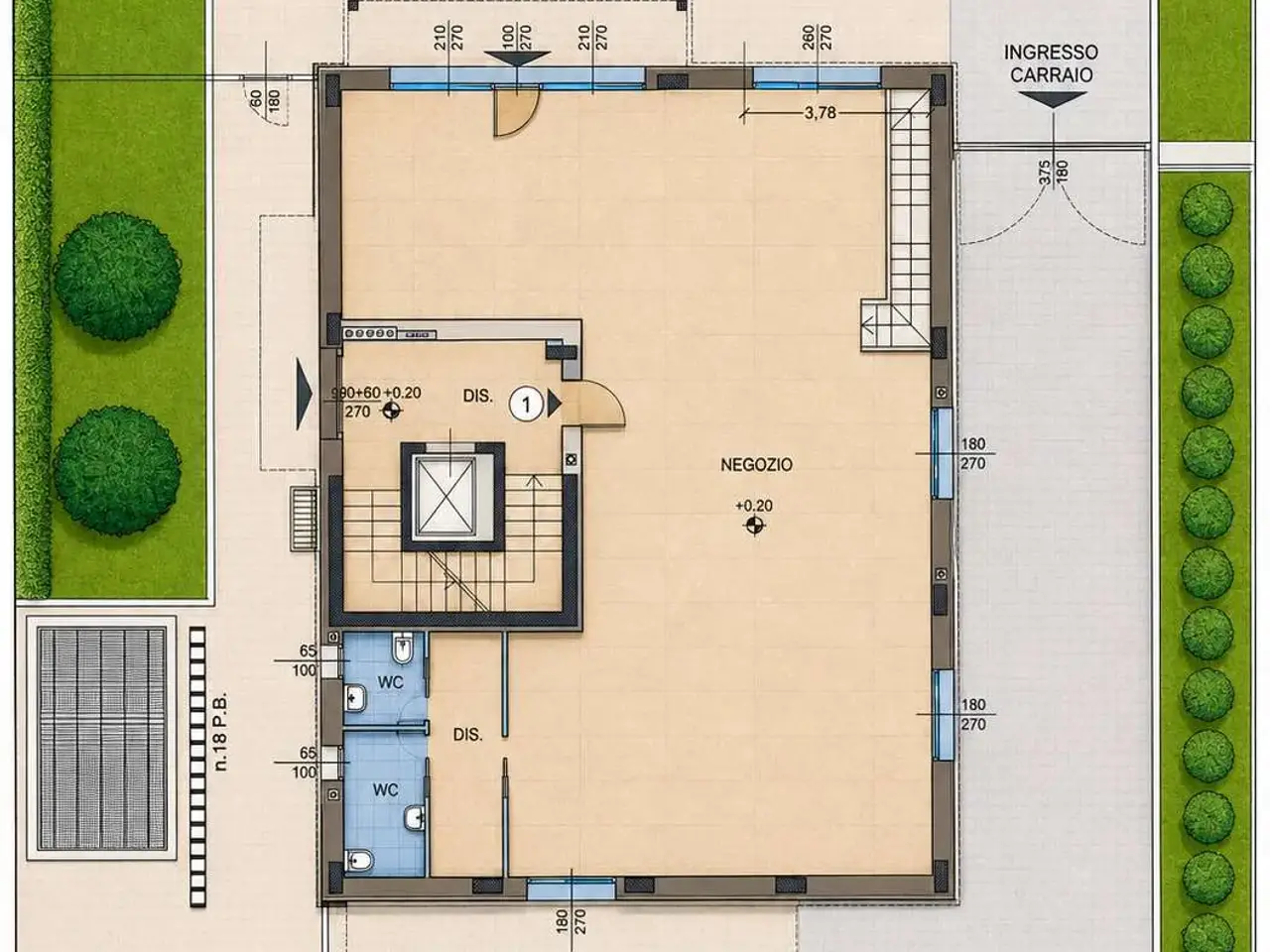 Negozio in Via Fiume, Cernusco Sul Naviglio, {3} - Planimetria 1