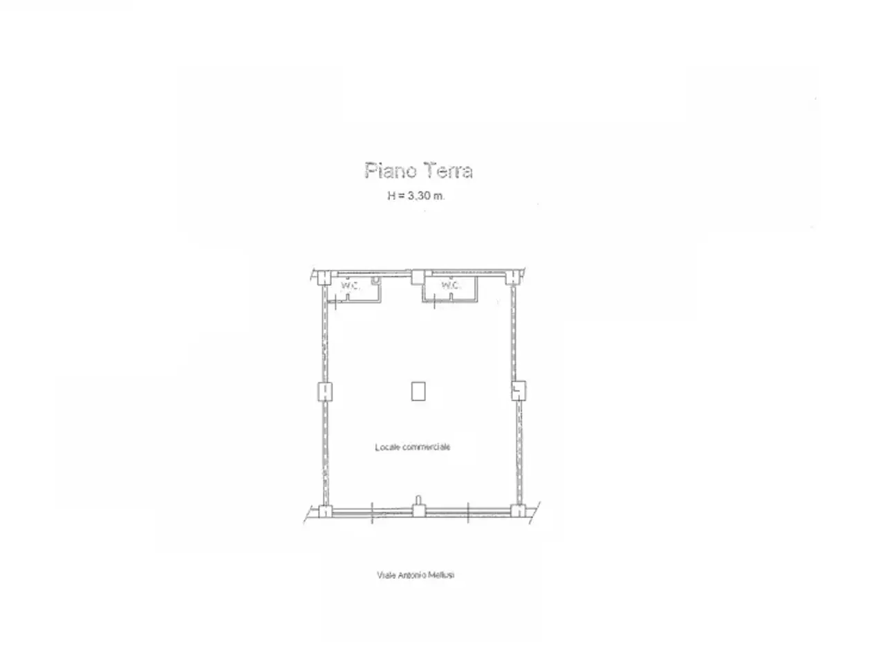 Palazzina commerciale in Viale a. Mellusi 160-162, Benevento, {3} - Planimetria 1
