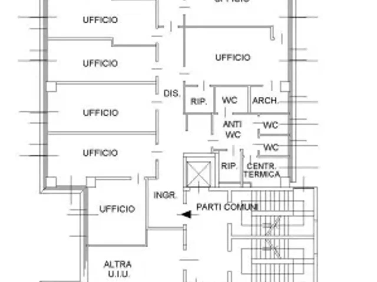 Ufficio in Via della Burrona, Vimodrone, {3} - Planimetria 1