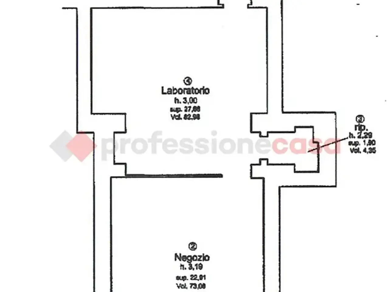 Negozio in Via Camollia 189, Siena, {3} - Planimetria 1