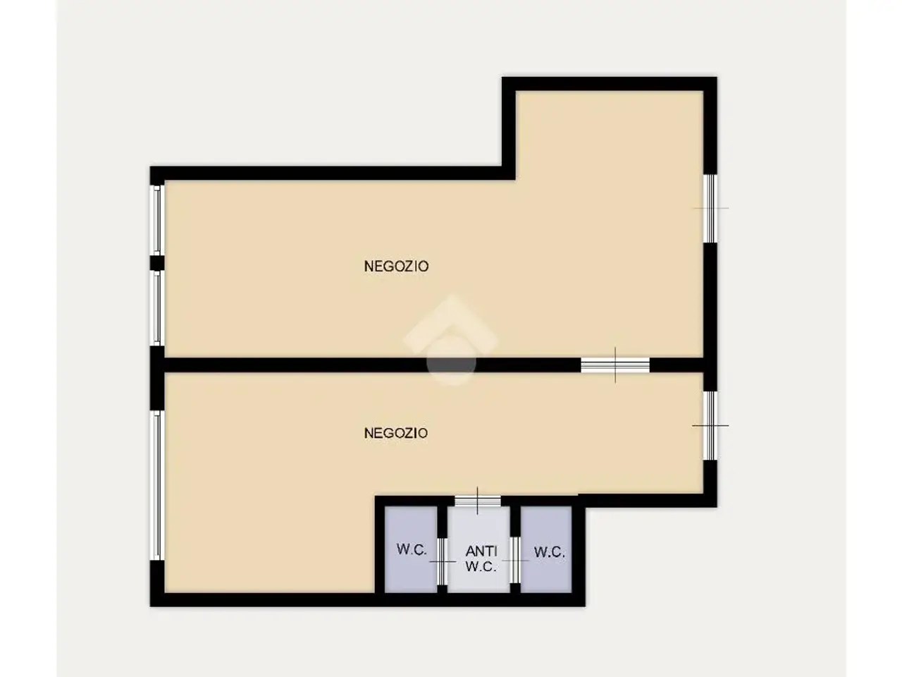 Negozio in Via Maioliche 53, Rovereto, {3} - Planimetria 1