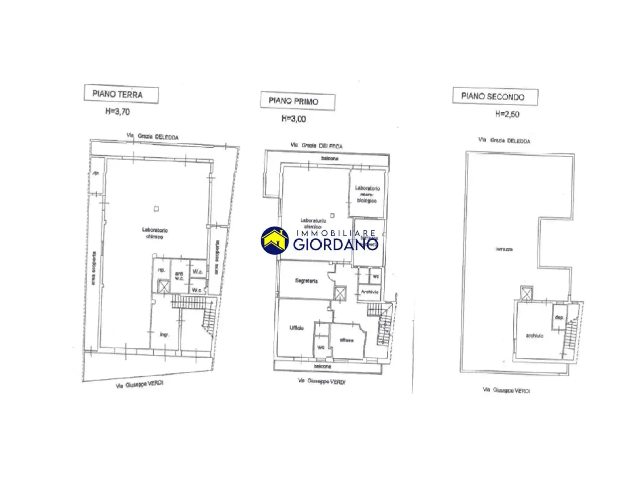 Ufficio in Via Verdi, 4 - Via Deledda, 3, Trepuzzi, {3} - Planimetria 1