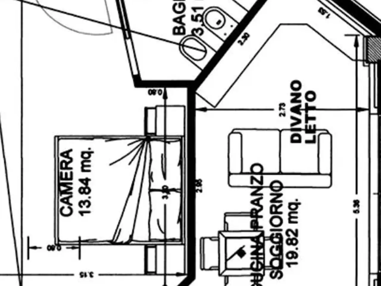 Bilocale in vendita, Via Giuseppe Verdi, Gabicce Mare - Planimetria 1