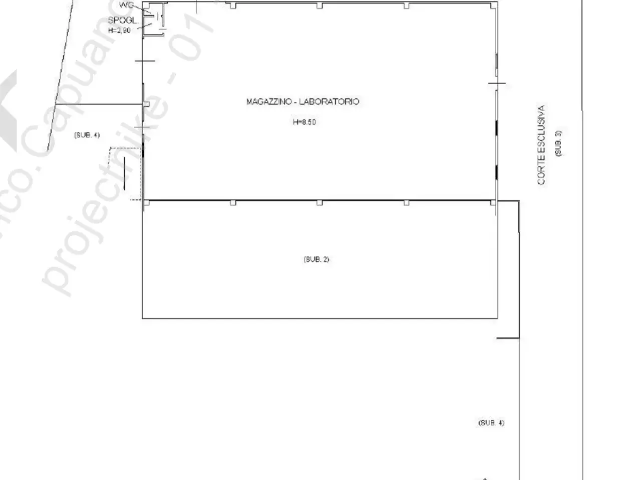 Capannone in Via del Commercio 7, Castelplanio, {3} - Planimetria 1