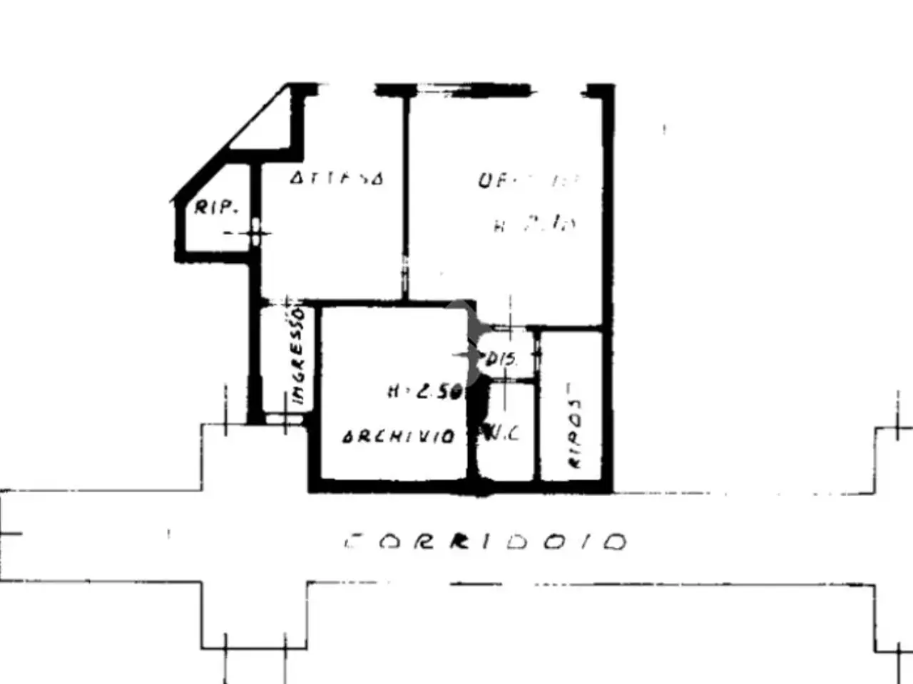Ufficio in Via Lago Calamone 1, Reggio nell'Emilia, {3} - Planimetria 1