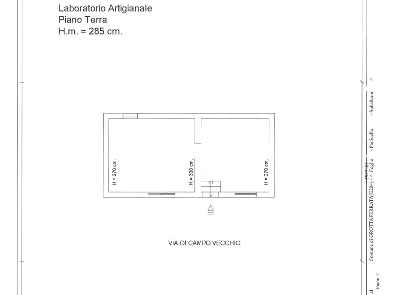 Laboratorio in Via della Ferriera 2, Grottaferrata, {3} - Planimetria 1
