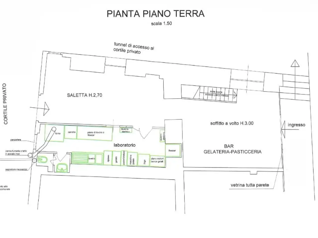 Negozio in Via Chiesa, Padenghe Sul Garda, {3} - Planimetria 1