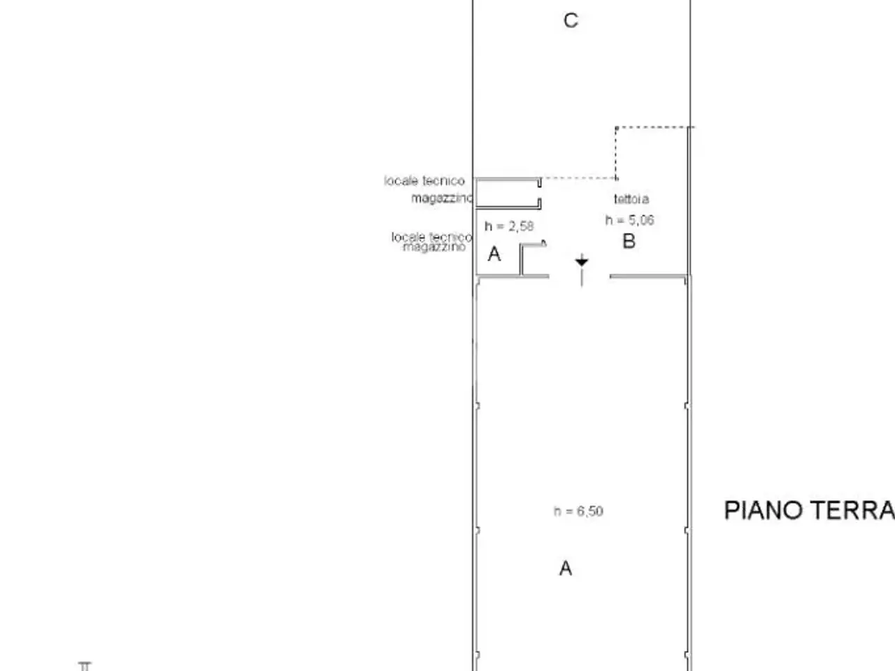 Capannone in Via Pratolino 23, Sarzana, {3} - Planimetria 1