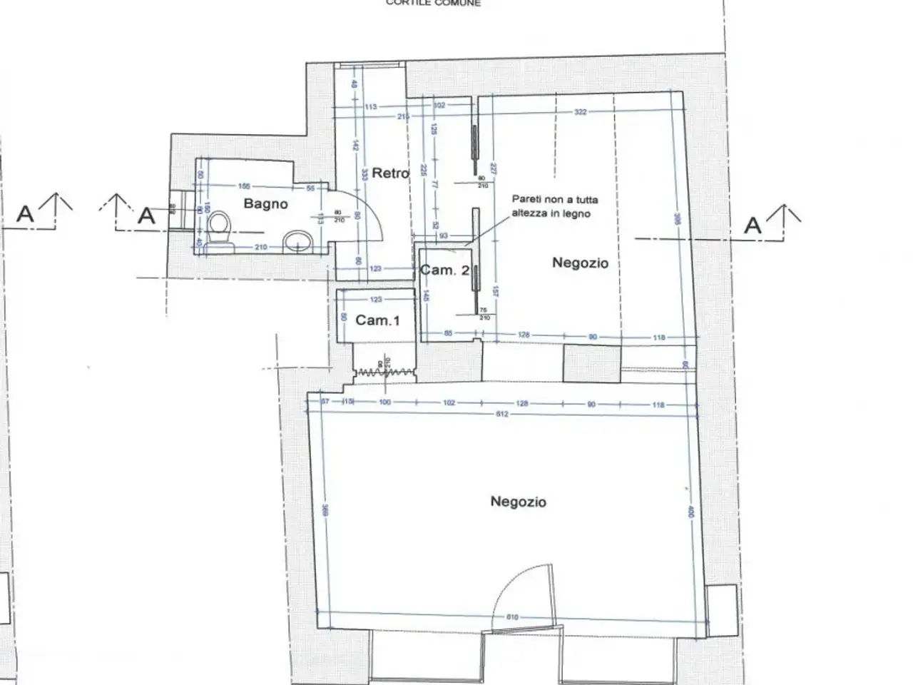 Negozio in Piazza Garibaldi 8, Rivarolo Canavese, {3} - Planimetria 1