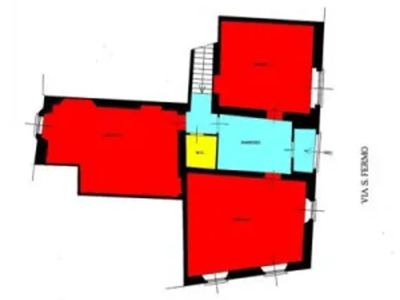 Ufficio in Via San Fermo 15, Pavia, {3} - Planimetria 1