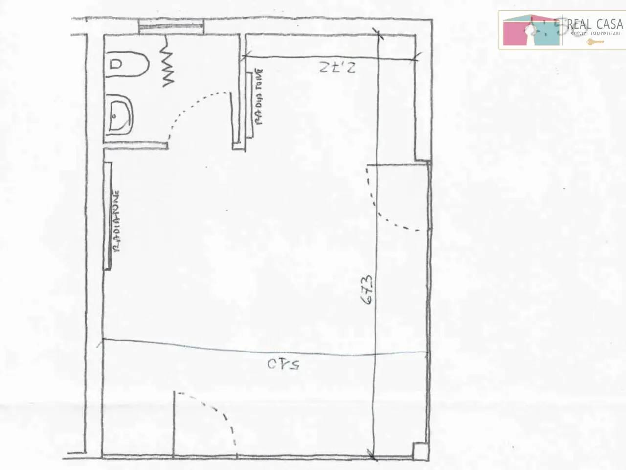 Negozio in Via Fratelli Rosselli 140, Modena, {3} - Planimetria 1