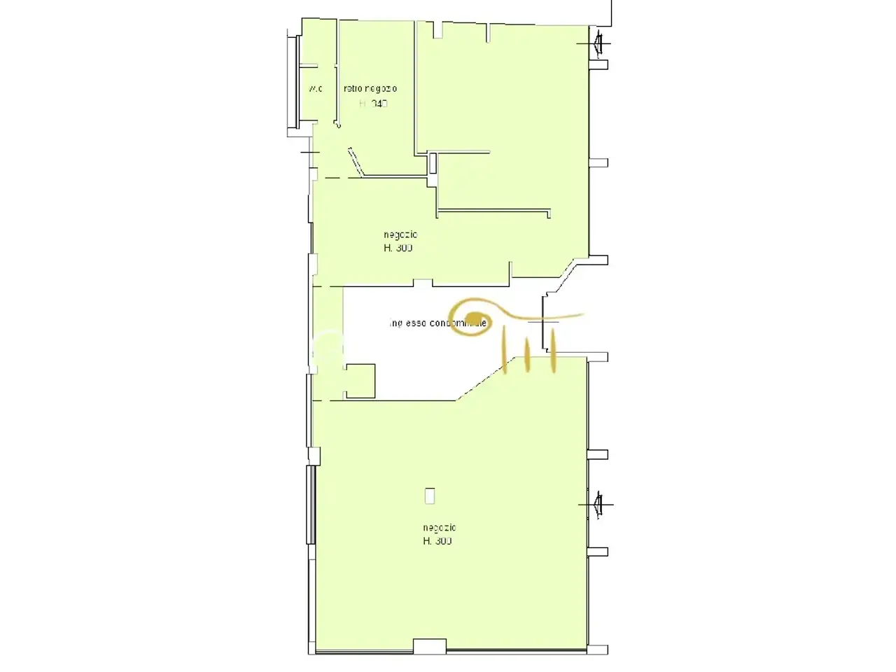 Negozio in Via Veracini, Firenze, {3} - Planimetria 1