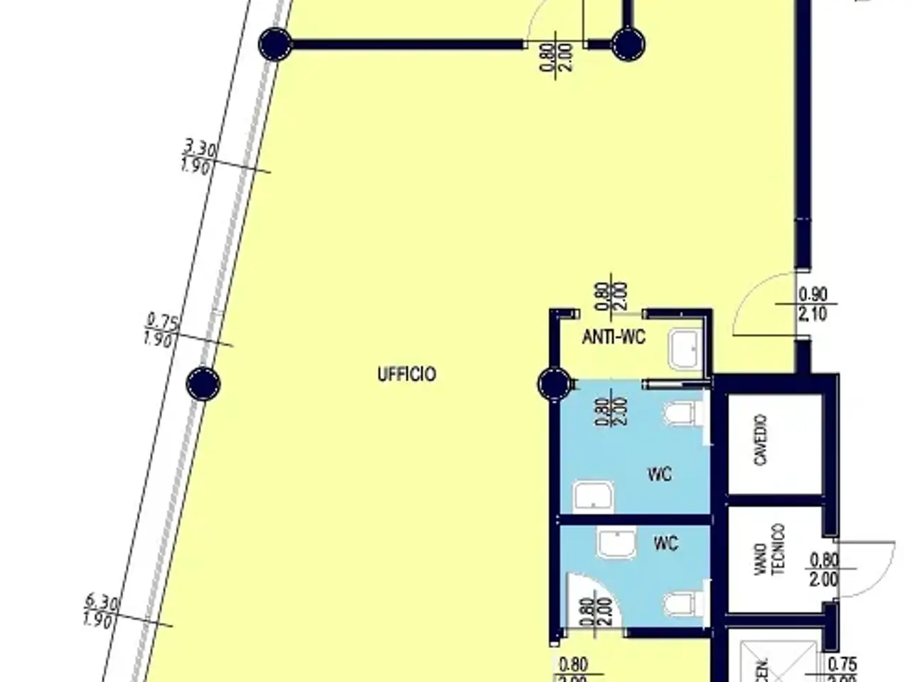 Ufficio in Via Francesco Crispi - Francesco-Crispi-StraßE, Bolzano, {3} - Planimetria 1