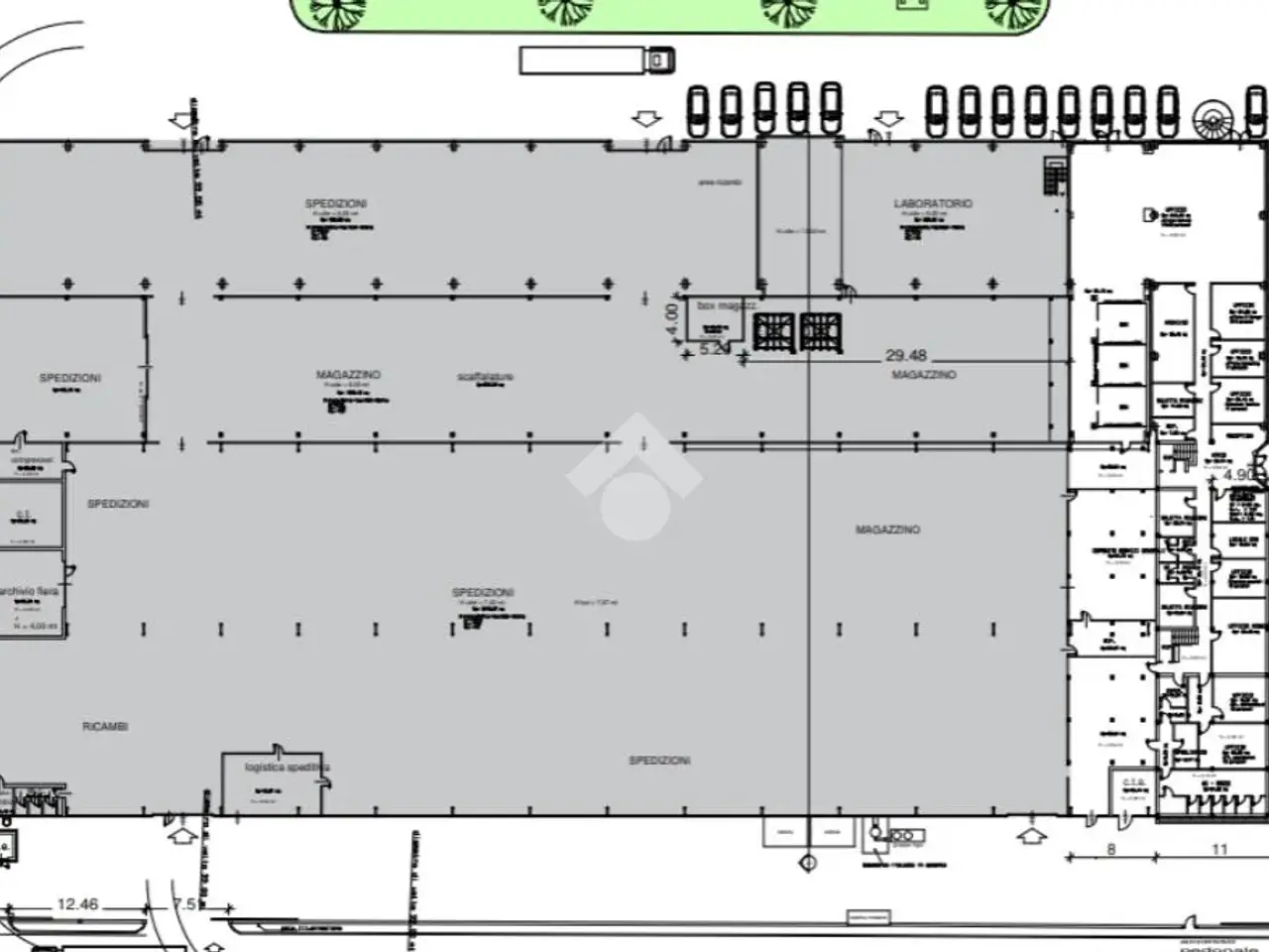 Capannone in Via Dino Ferrari, Maranello, {3} - Planimetria 1