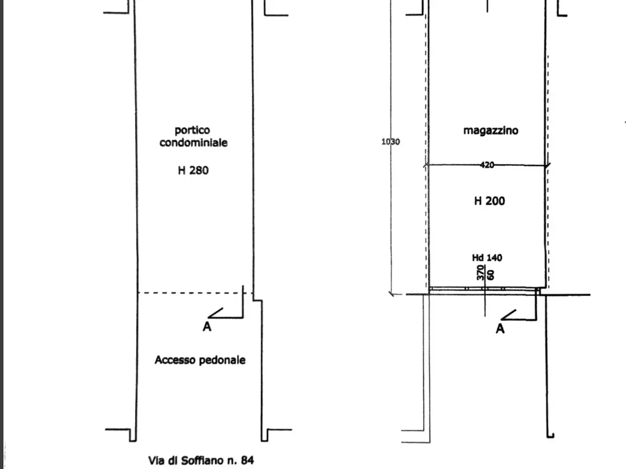 Ufficio in Via di Soffiano 76, Firenze, {3} - Planimetria 1