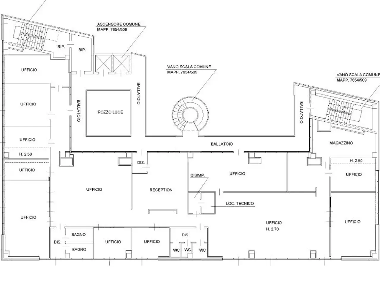 Ufficio in Via M. Venegoni 28, Gallarate, {3} - Planimetria 1