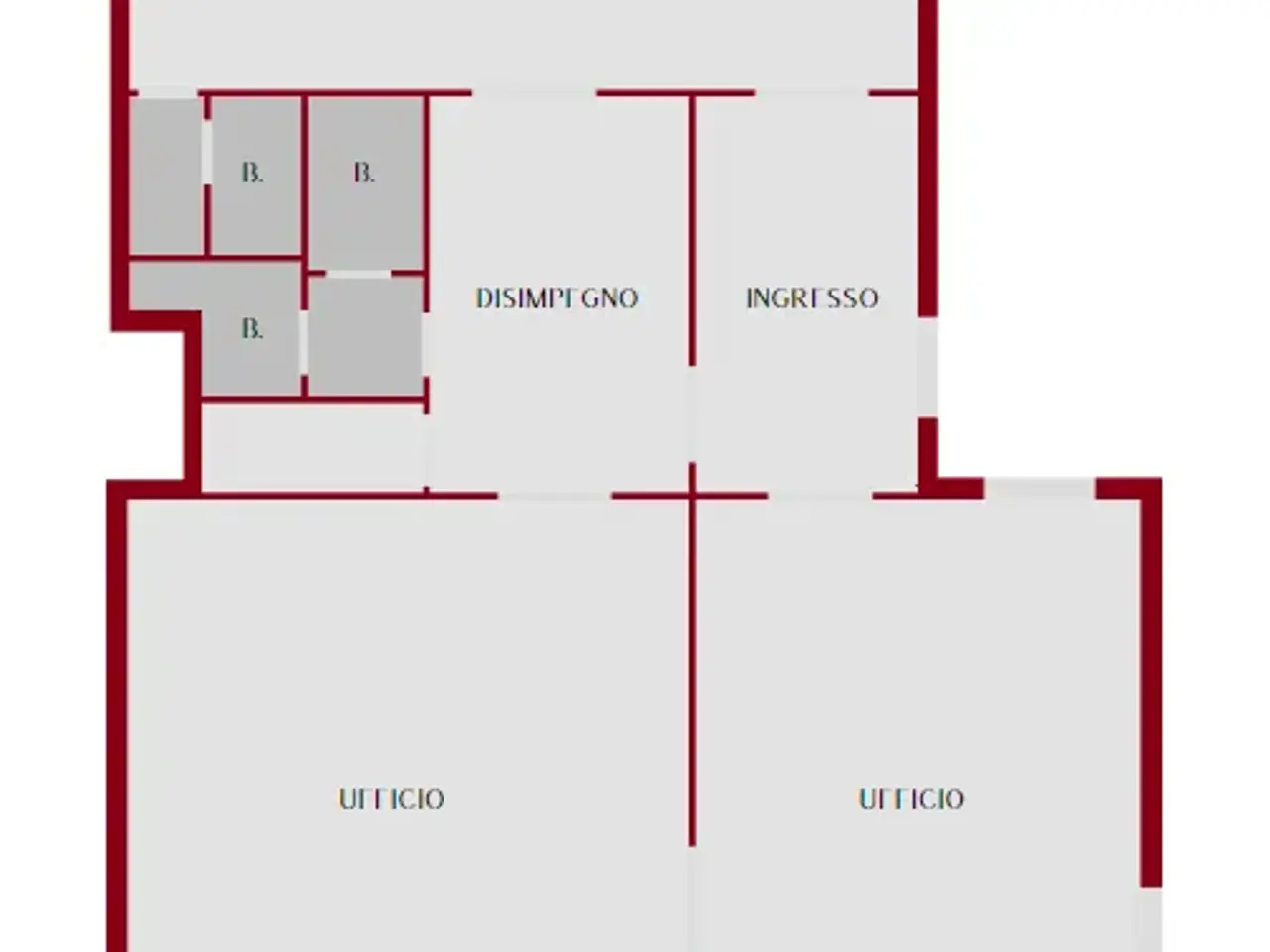 Ufficio in Via Clavature, Bologna, {3} - Planimetria 1