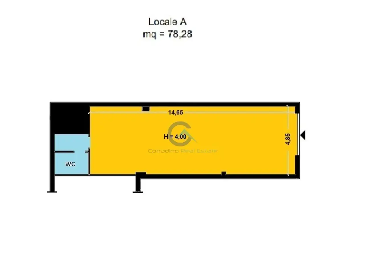 Negozio in Viale Magna Grecia 298, Catanzaro, {3} - Planimetria 1