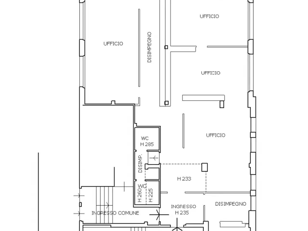 Ufficio in Via Gioberti, Firenze, {3} - Planimetria 1