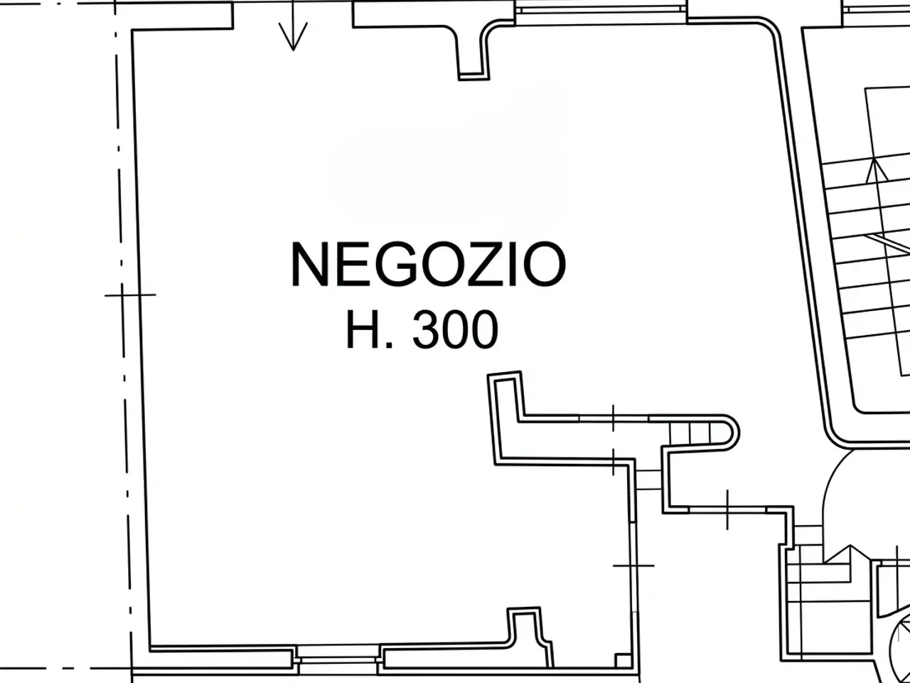 Negozio in Rovigo Piazza Repubblica 2, Rovigo, {3} - Planimetria 1