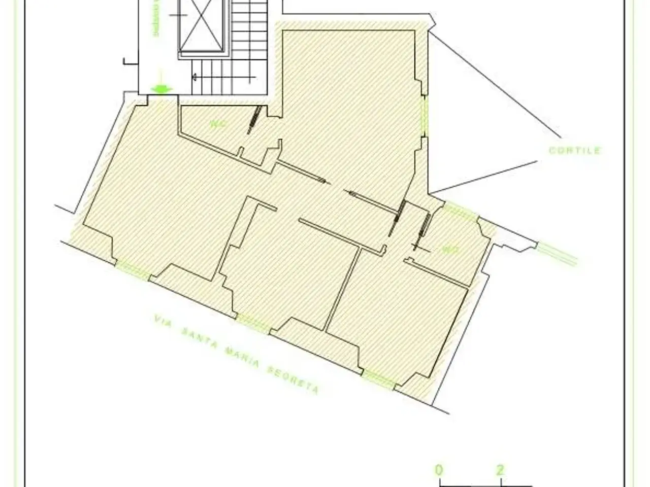 Ufficio in Via Santa Maria Segreta 6, Milano, {3} - Planimetria 1