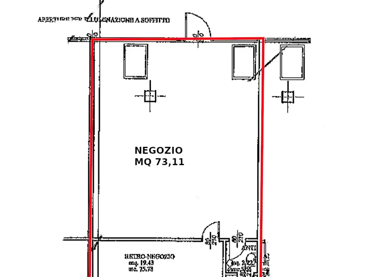 Negozio in Via Venezia, Vigonza, {3} - Planimetria 1