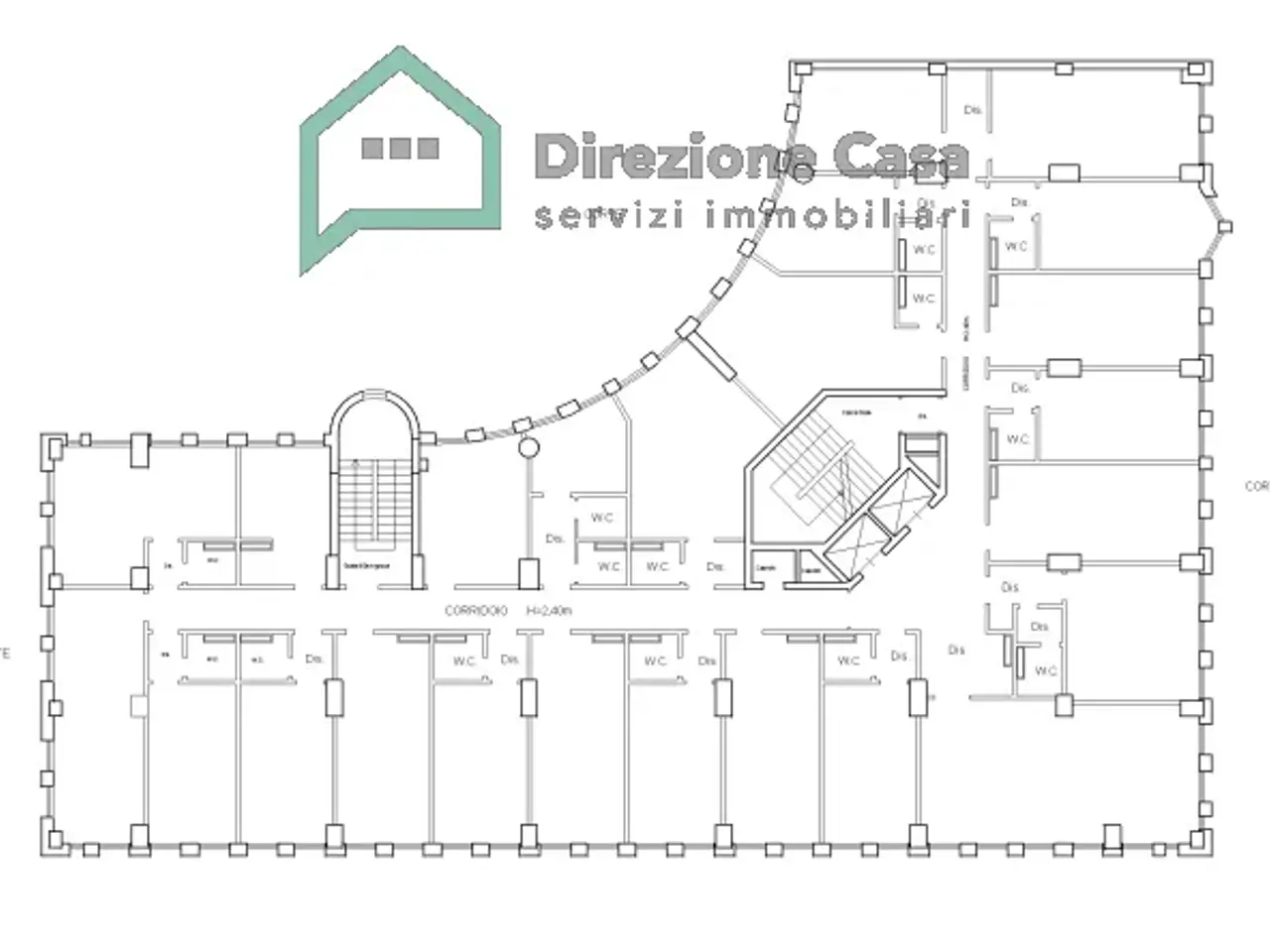 Ufficio in Centro Direzionale, Napoli, {3} - Planimetria 1