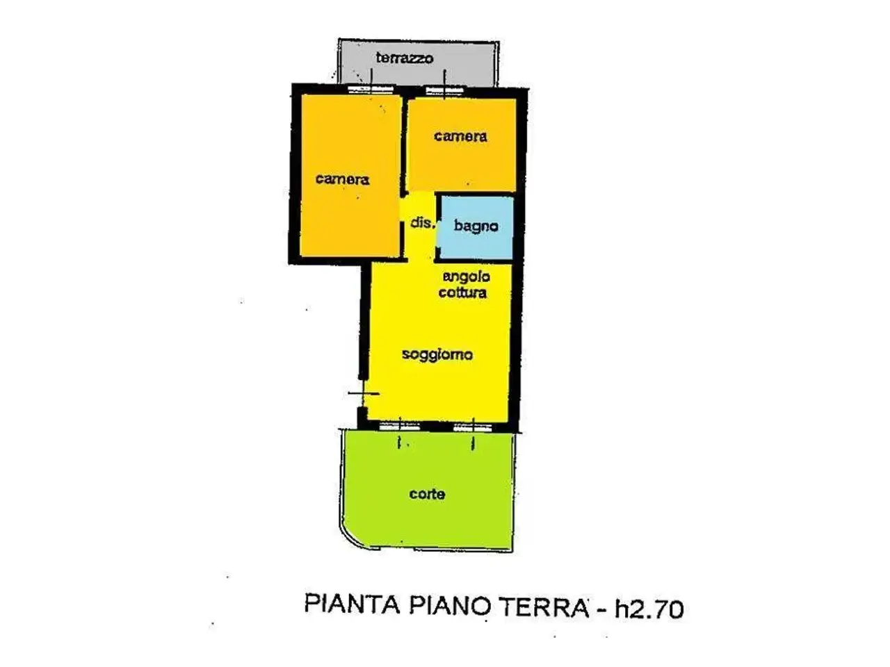 Trilocale in Via Santarcangiolese, Santarcangelo Di Romagna - Planimetria 1