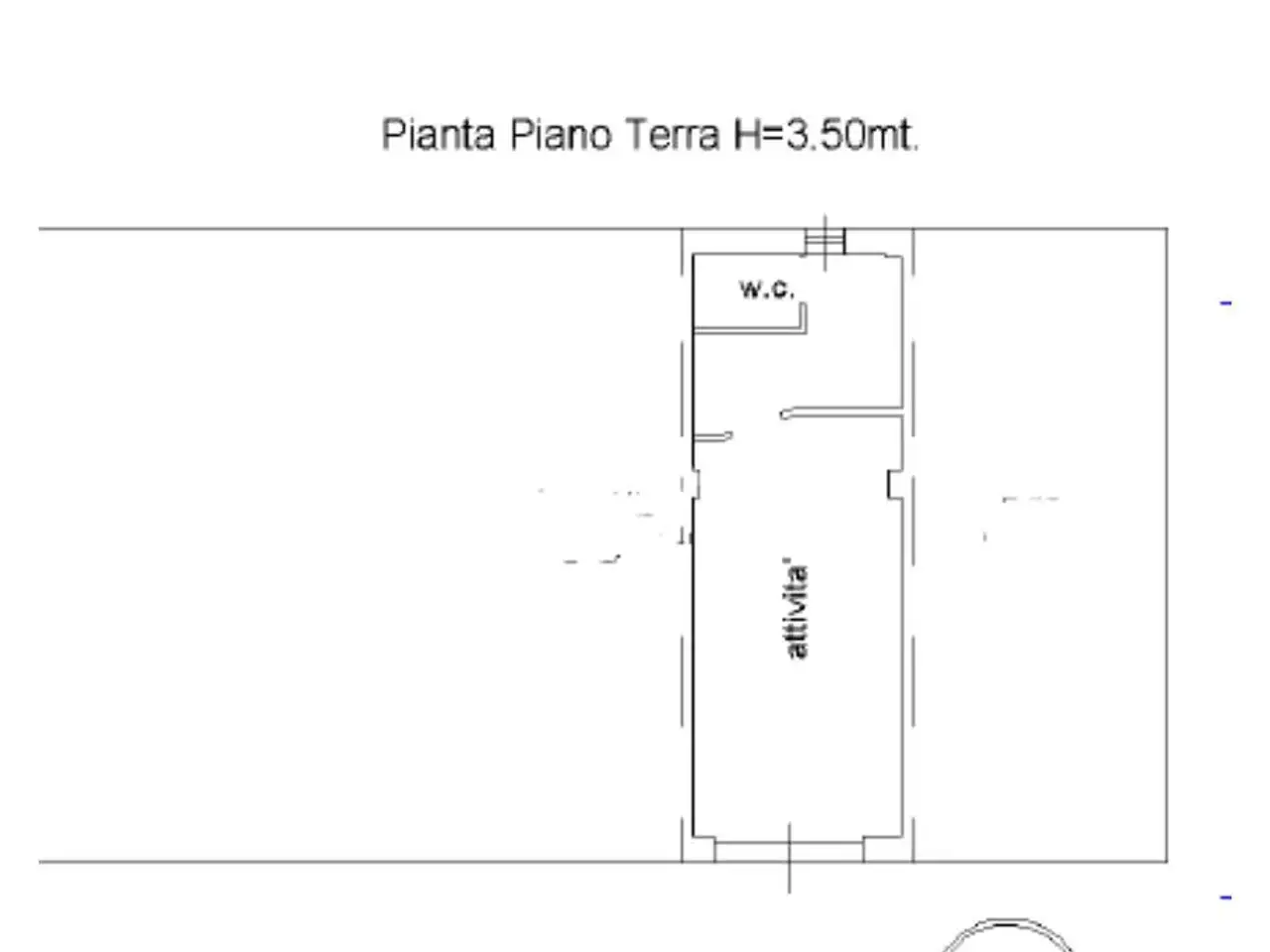 Negozio in Via C. Menotti 76, Rende, {3} - Planimetria 1