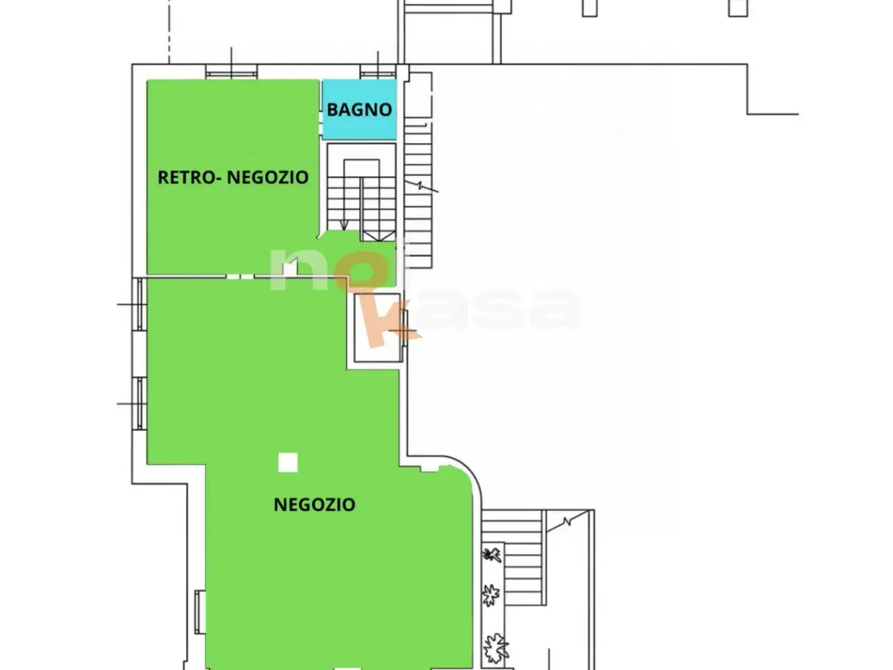 Negozio in Via Genova 28, Busto Arsizio, {3} - Planimetria 1
