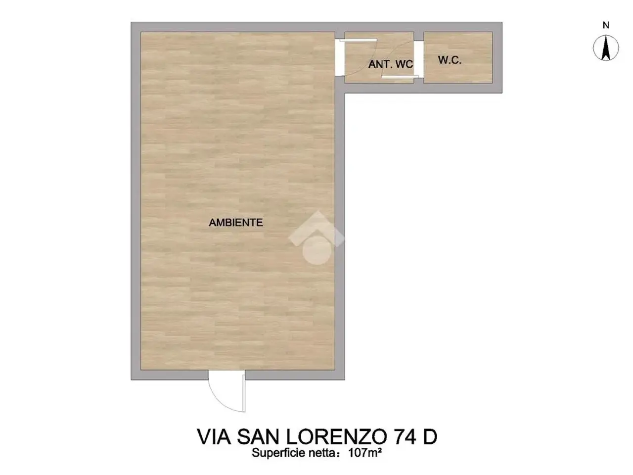 Negozio in Via San Lorenzo 74, Palermo, {3} - Planimetria 1