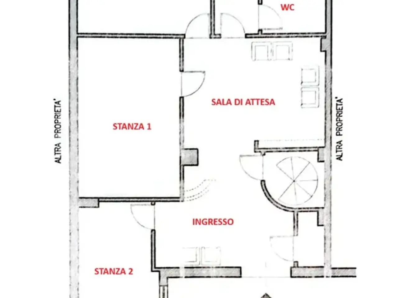 Negozio in Via Francesco Palmegiani, 55, Rieti, {3} - Planimetria 1