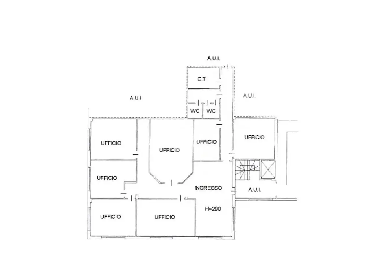 Ufficio in Via Brescia 61, Chiari, {3} - Planimetria 1