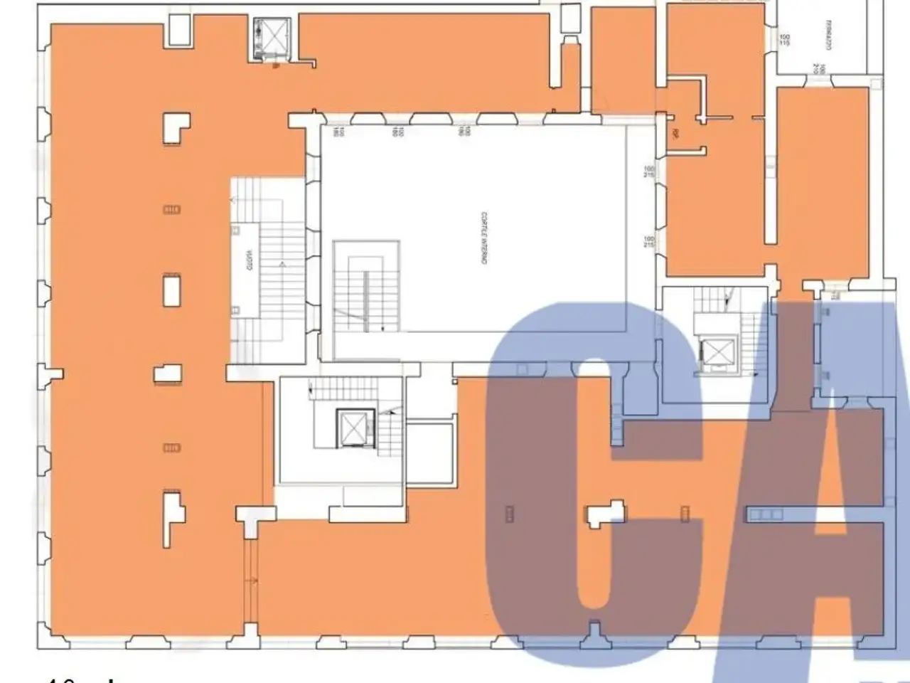 Esercizio commerciale in Via Vittor Pisani, Milano, {3} - Planimetria 1