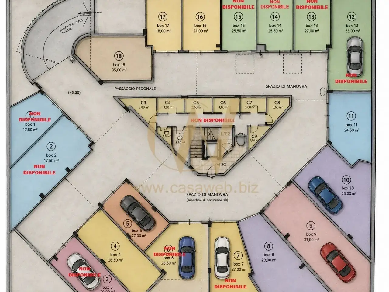 Garage in Via Gaetano Salvemini, Caserta, {3} - Planimetria 1