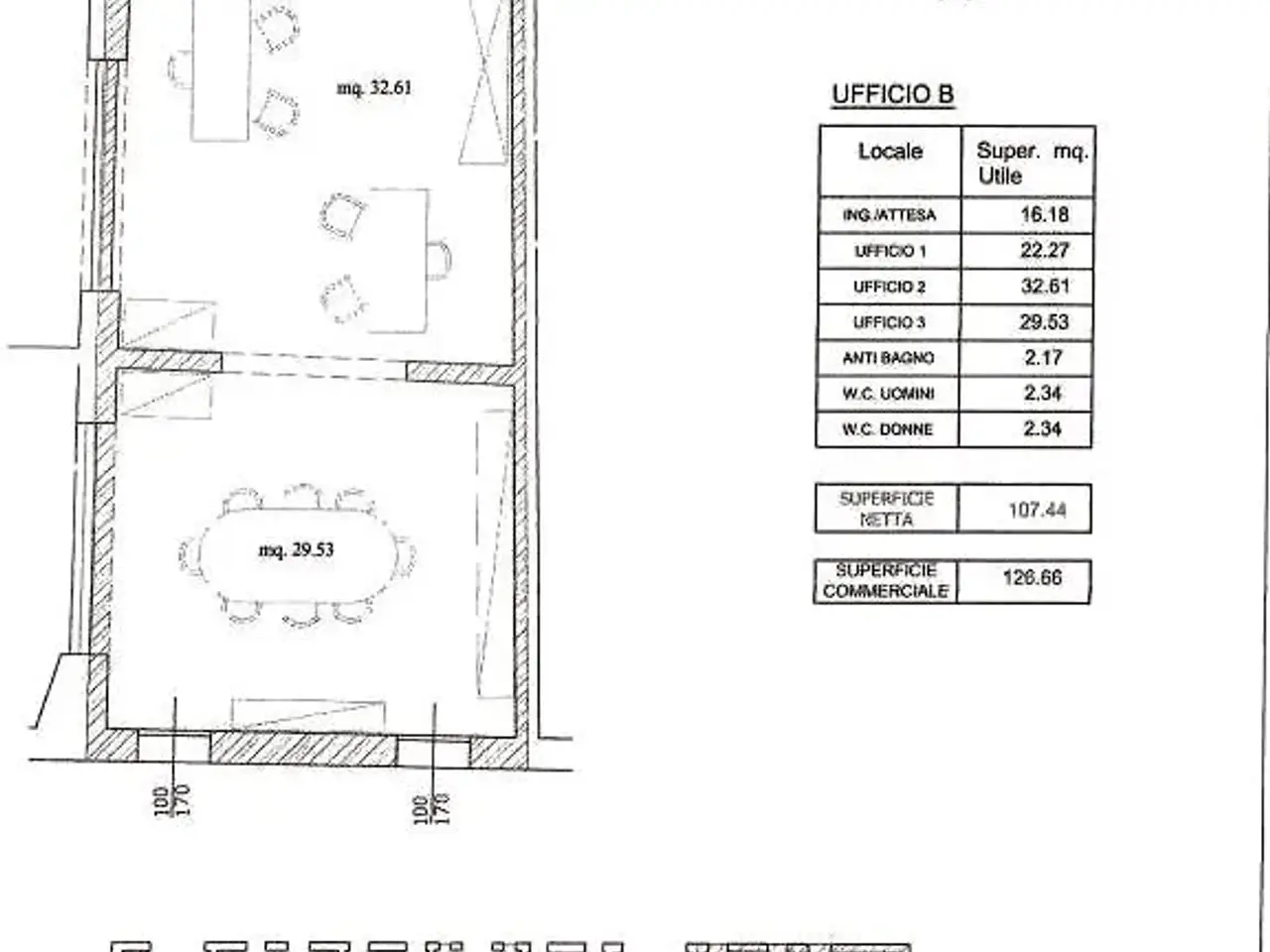 Ufficio in Via Trinità, Pernumia, {3} - Planimetria 1