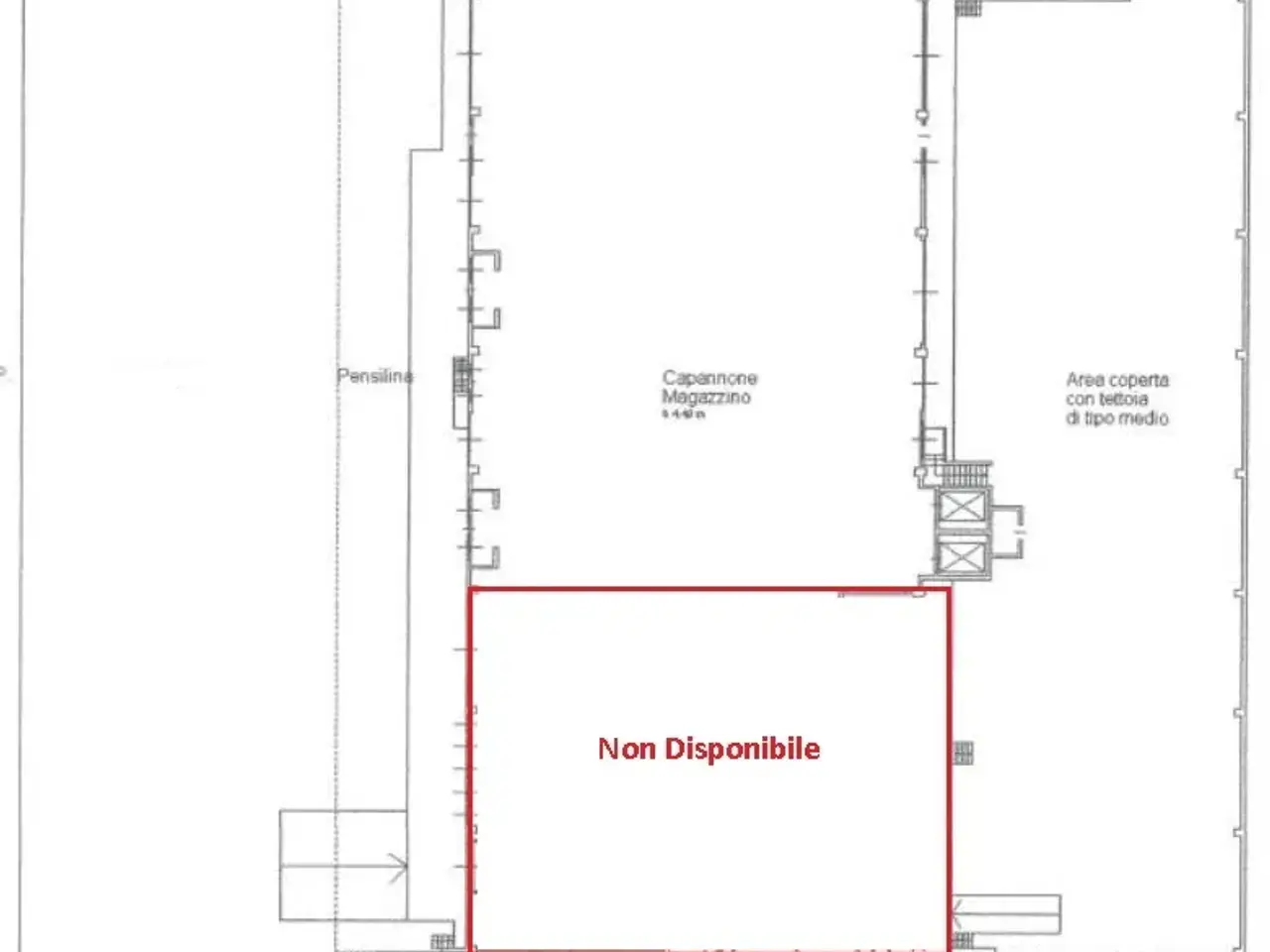 Capannone in Via Mecenate, Milano, {3} - Planimetria 1