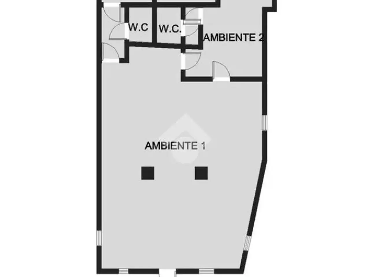 Negozio in Via dell'Artigliere 19, Palermo, {3} - Planimetria 1