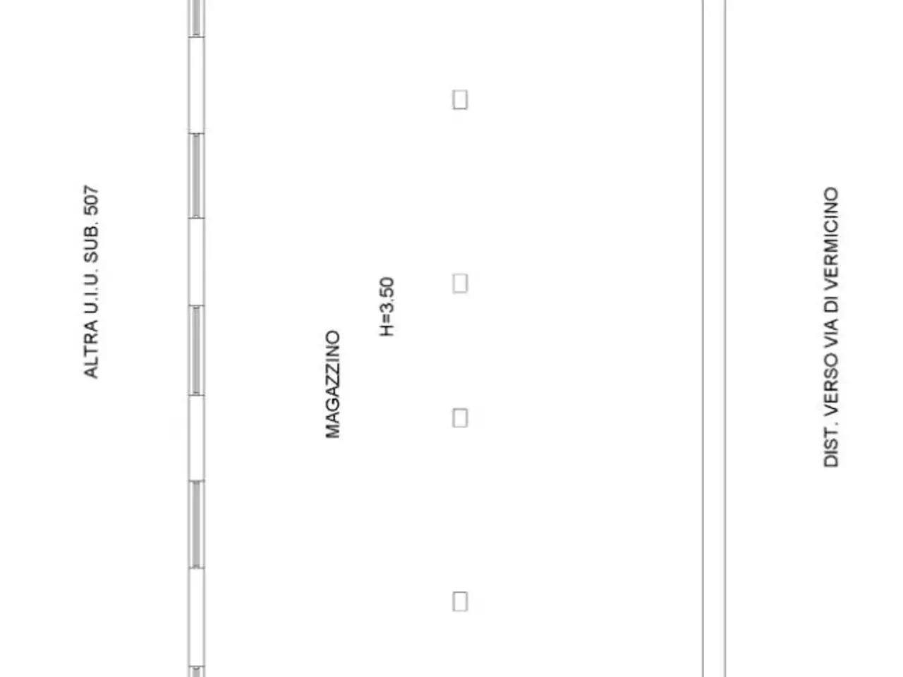 Magazzino in Via di Vermicino 154, Roma, {3} - Planimetria 1
