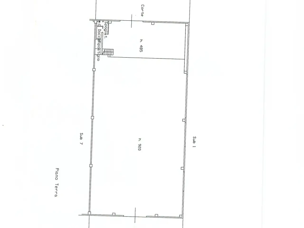 Capannone in Via Cisa, Sarzana, {3} - Planimetria 1