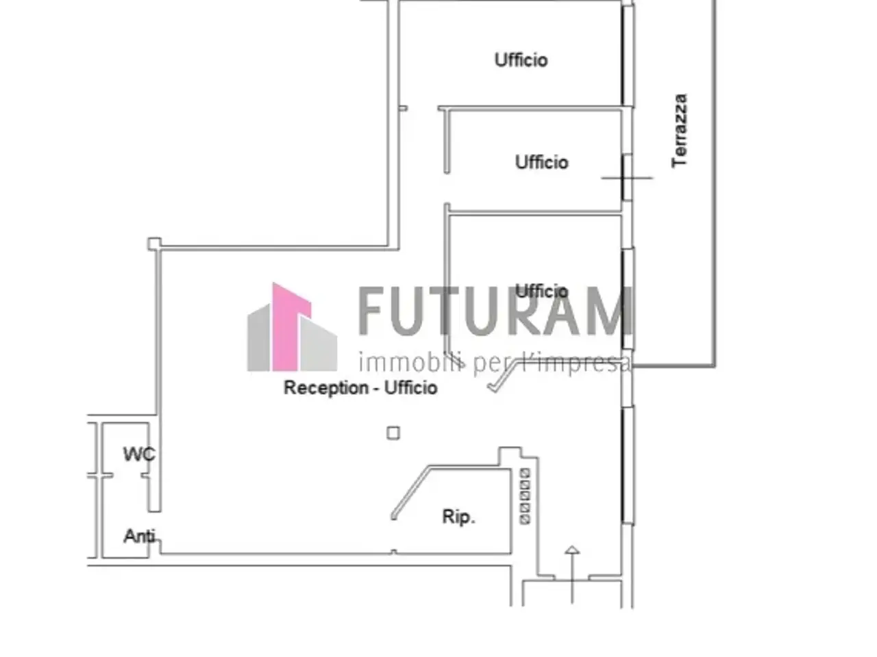 Ufficio in Via Niedda, Vigonza, {3} - Planimetria 1