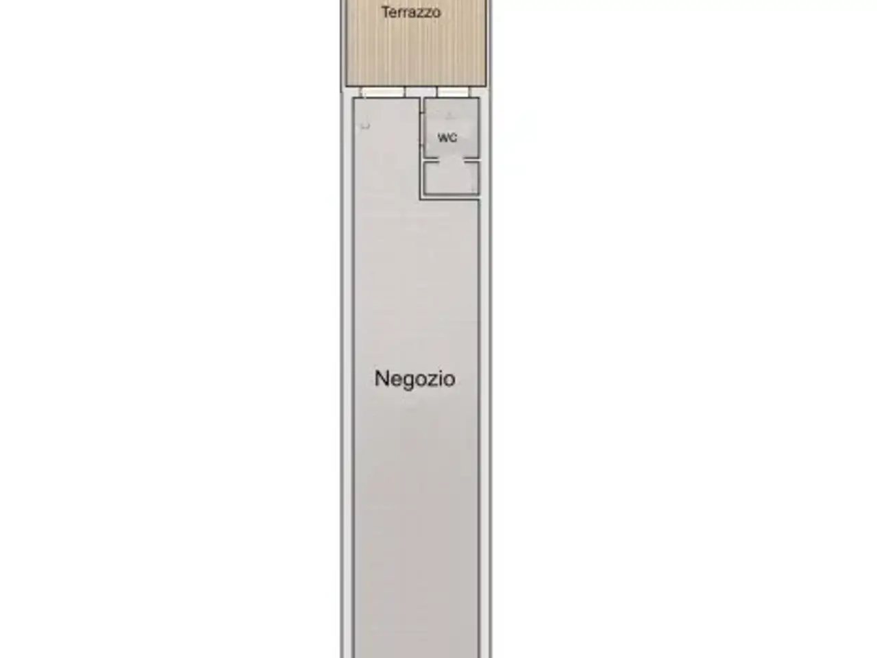 Negozio in Via Aurelio Nicolodi, Piacenza, {3} - Planimetria 1