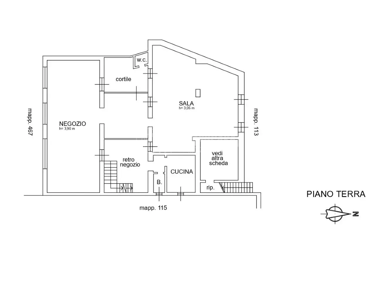 Negozio in Via Madonnina 25, Nova Milanese, {3} - Planimetria 1