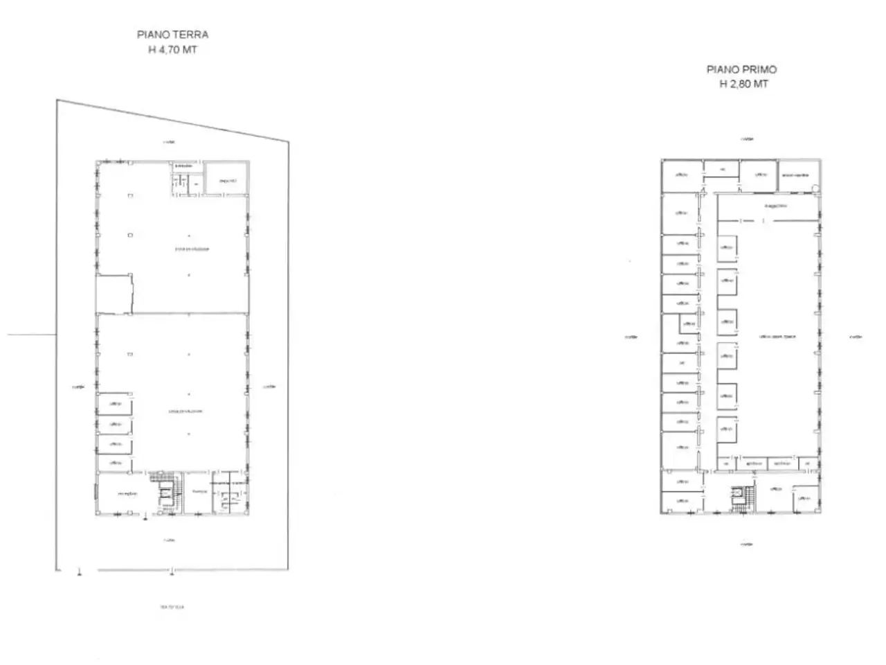 Capannone in Via Sardegna, Pieve Emanuele, {3} - Planimetria 1