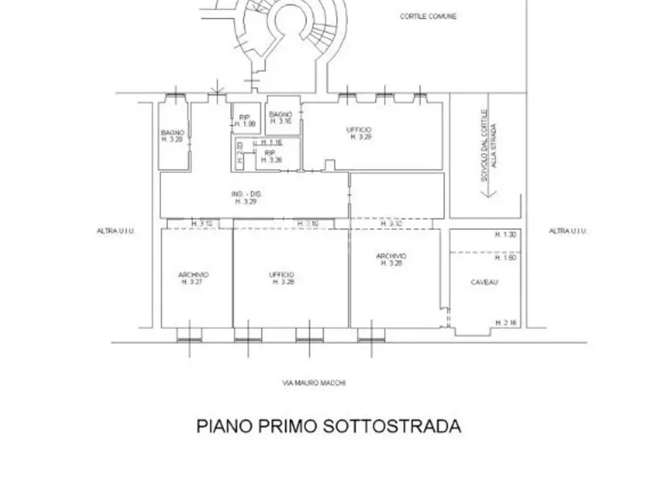 Ufficio in Via Mauro Macchi 42, Milano, {3} - Planimetria 1