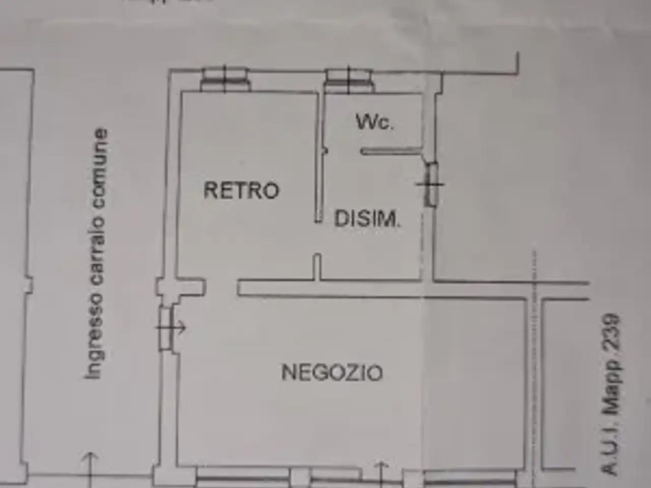 Negozio in Via Sempione 172, San Vittore Olona, {3} - Planimetria 1