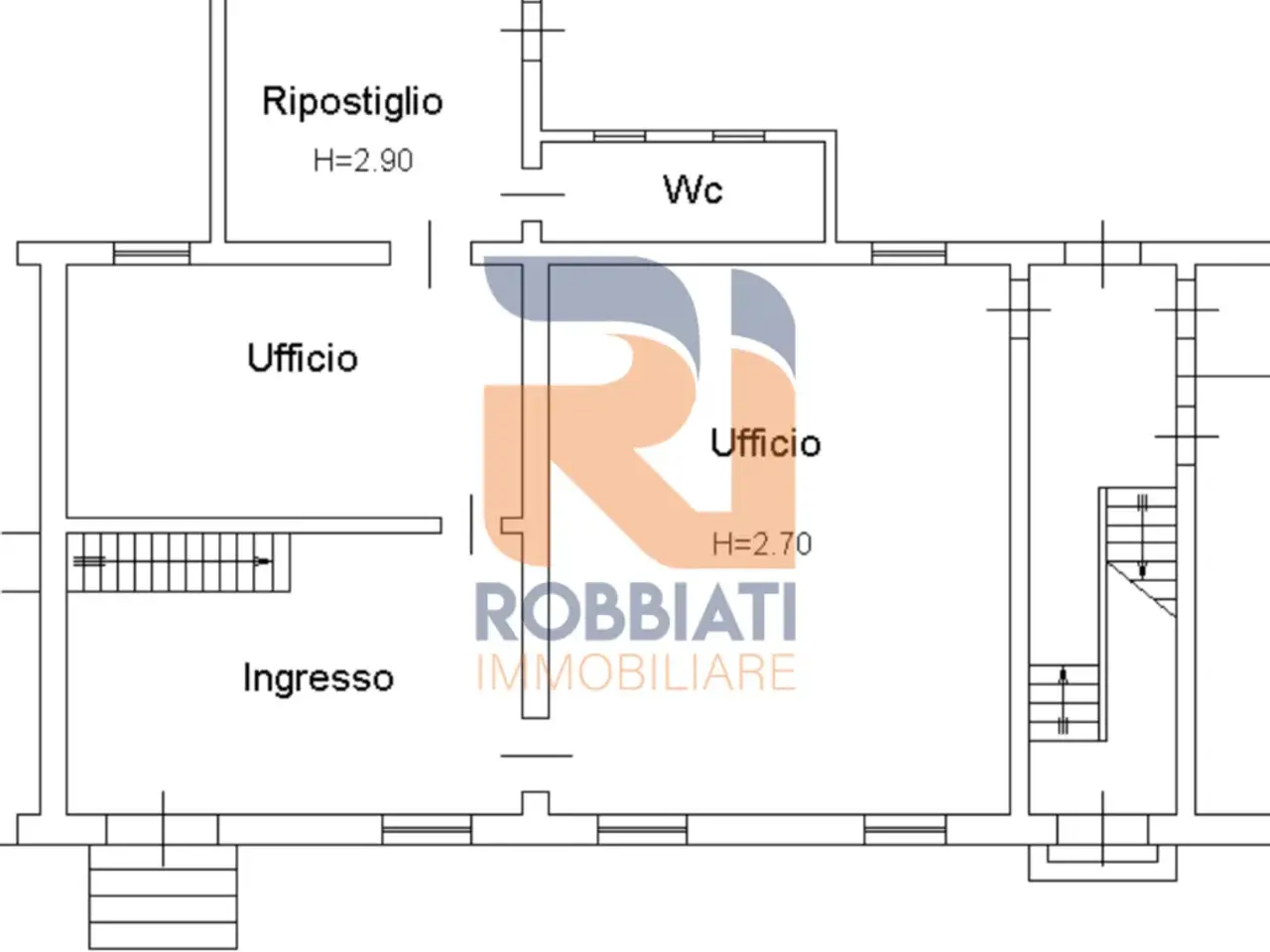 Negozio in Via Gramsci 6, Cava Manara, {3} - Planimetria 1